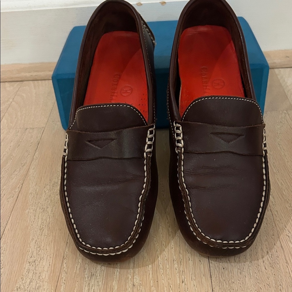 Cole Haan brown leather loafers